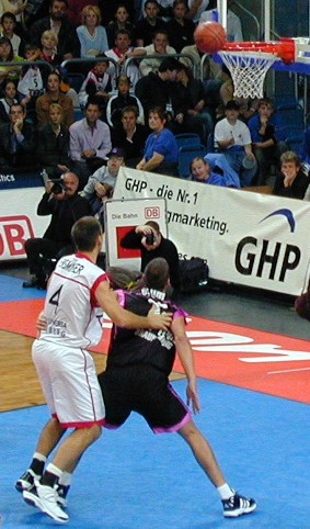 Der Ball ging nicht in den Korb